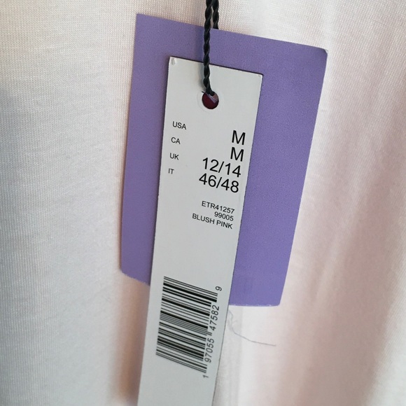 NEW Elie Tahari Light Pink Ruffle Sleeve Tee - Picture 2 of 5